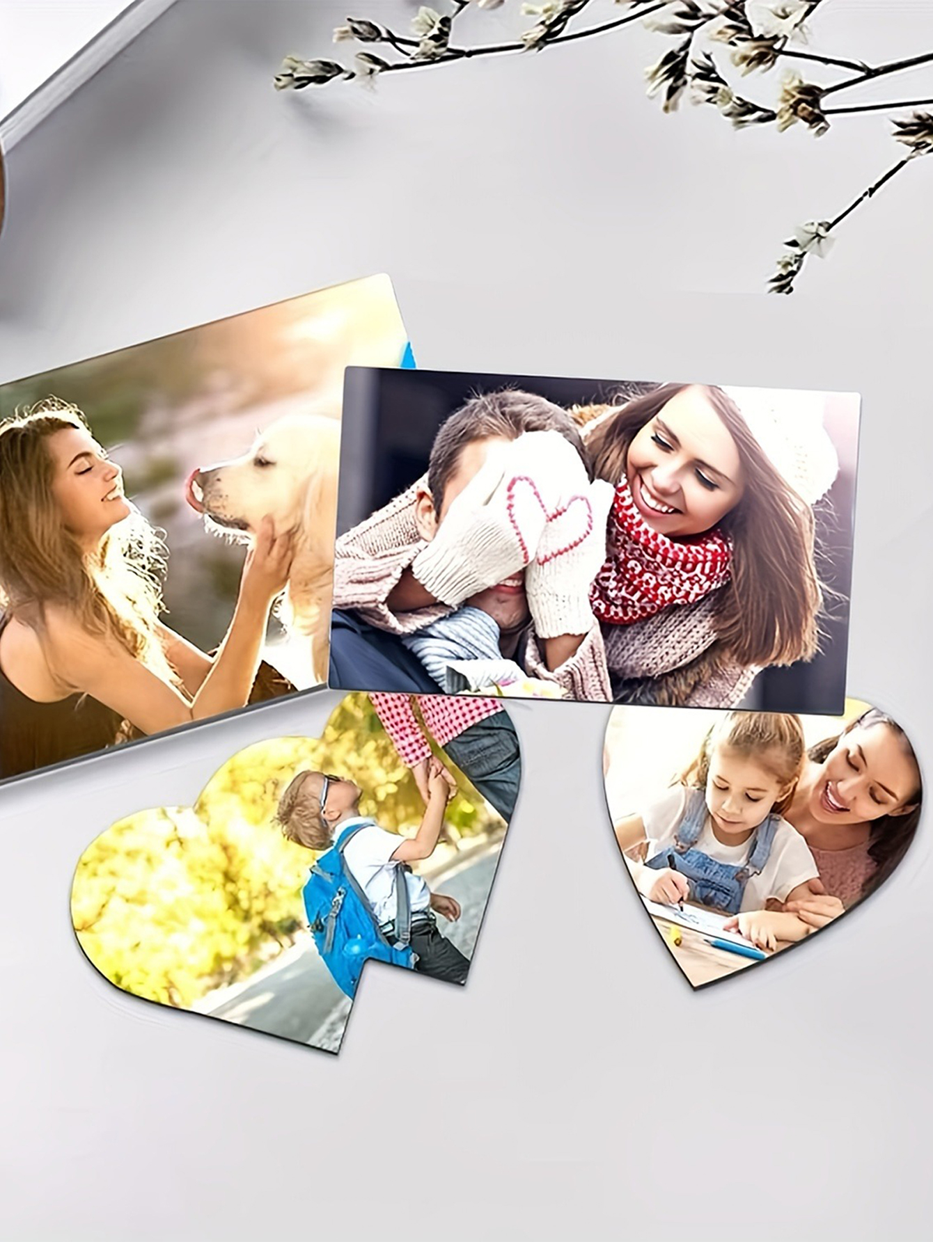 Custom Shape Refrigerator Photo Magnets